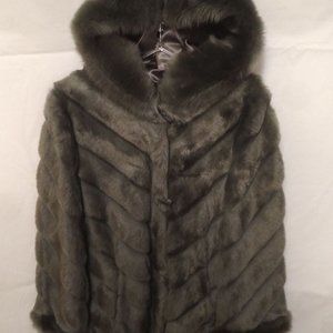 Grey Faux Fur Jacket